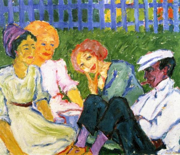 Holiday Visitors by Emil Nolde