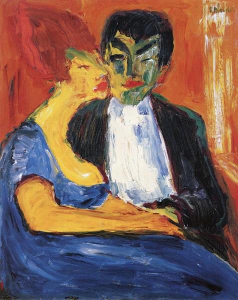 In A Night Bar by Emil Nolde