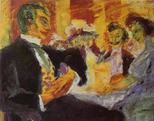 In The Café by Emil Nolde Oil Painting Reproductions