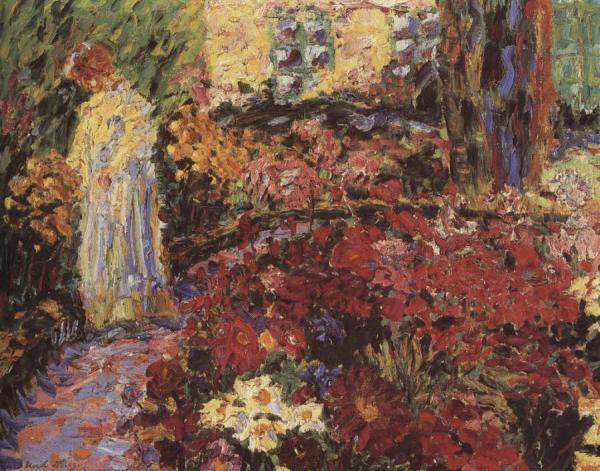 In The Flower Garden by Emil Nolde