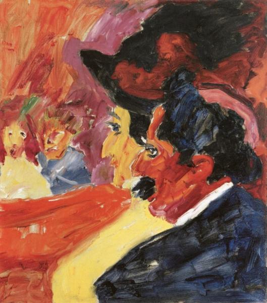 In The Loge by Emil Nolde