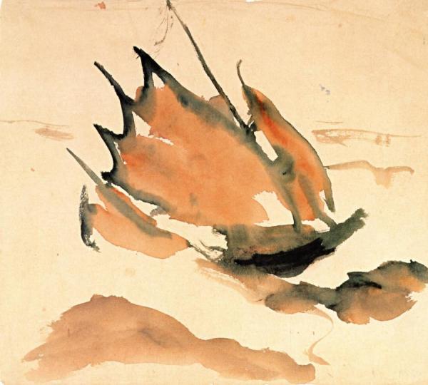 Junk With Full Sails by Emil Nolde