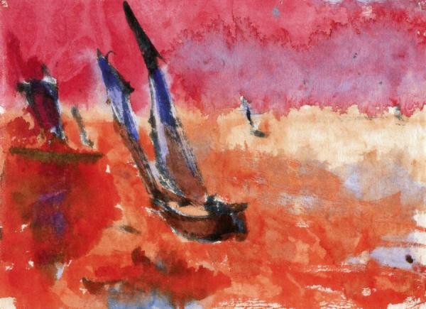 Junks (red) by Emil Nolde