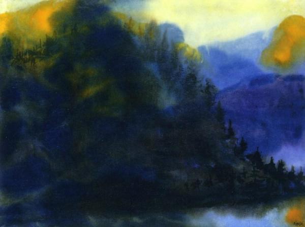 Landscape In The Mountains Of Engadin by Emil Nolde
