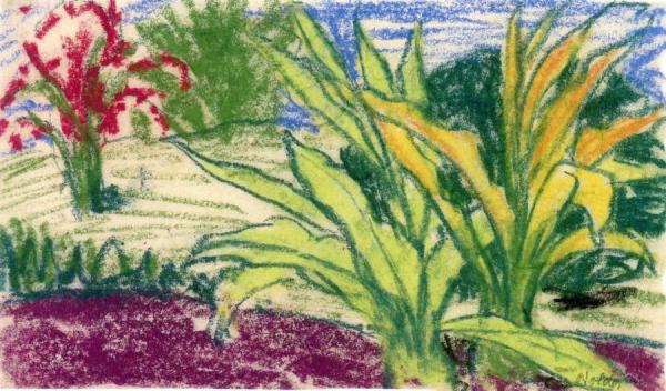 Landscape With Tropical Plants by Emil Nolde