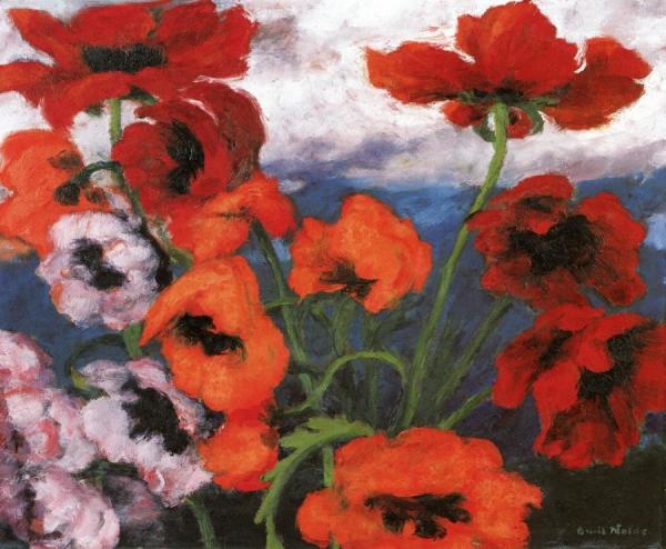Large Poppies by Emil Nolde