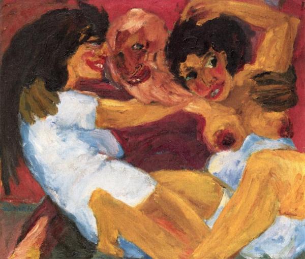 Legend: St Symeon And The Women by Emil Nolde