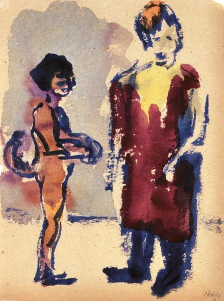 Man And Boy by Emil Nolde