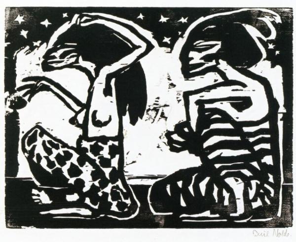 Man And His Companion by Emil Nolde