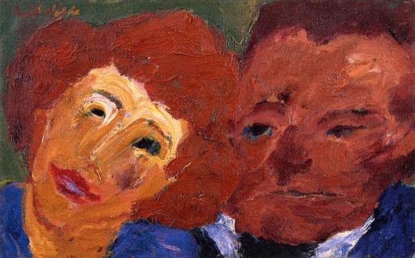 Man And Woman by Emil Nolde