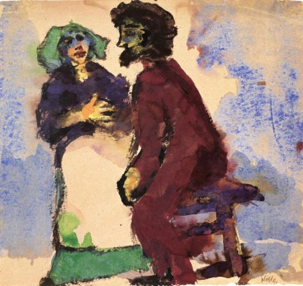 Man And Woman by Emil Nolde Oil Painting Reproductions