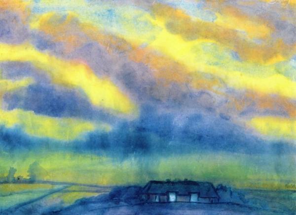Marsh Landscape by Emil Nolde Oil Painting Reproductions