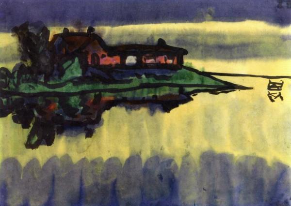 Marsh Landscape, Utenwarf by Emil Nolde