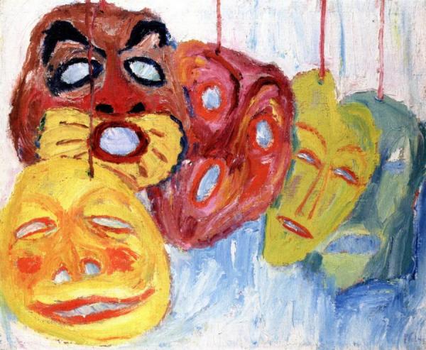 Mask Still Life I by Emil Nolde