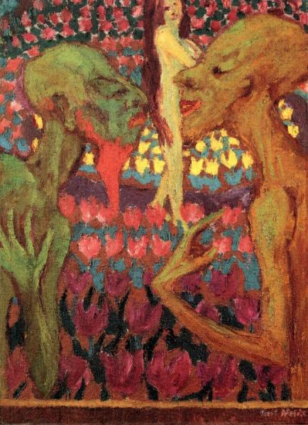 Men And Woman by Emil Nolde