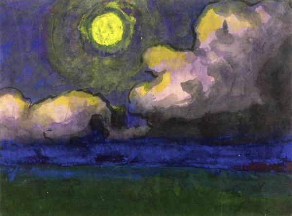 Moon Over The Marsh by Emil Nolde