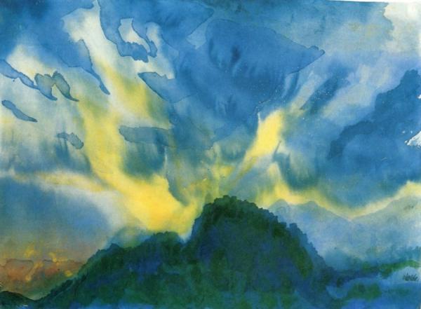 Mountain Lake by Emil Nolde