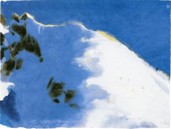 Mountain Landscape, Blue And White by Emil Nolde