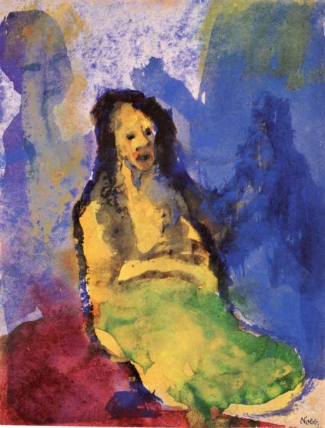 Mourners by Emil Nolde