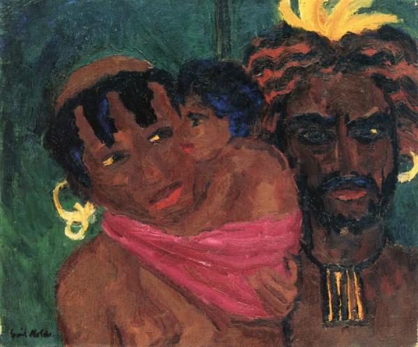 Papuan Family by Emil Nolde