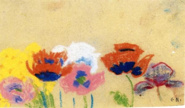 Poppy Leaves by Emil Nolde Oil Painting Reproductions