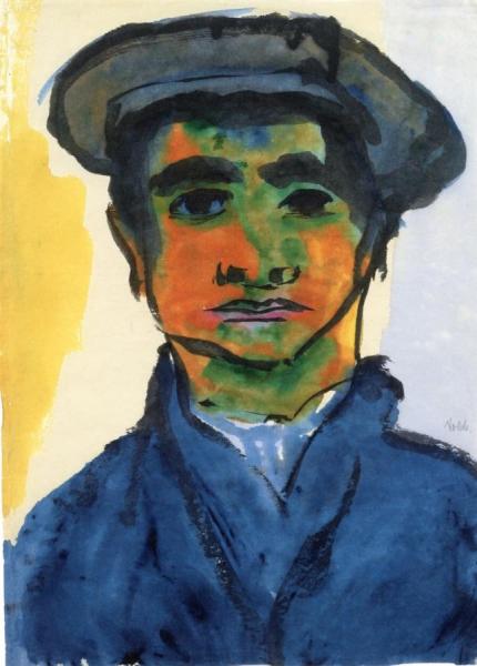 Portrait Of A Boy by Emil Nolde