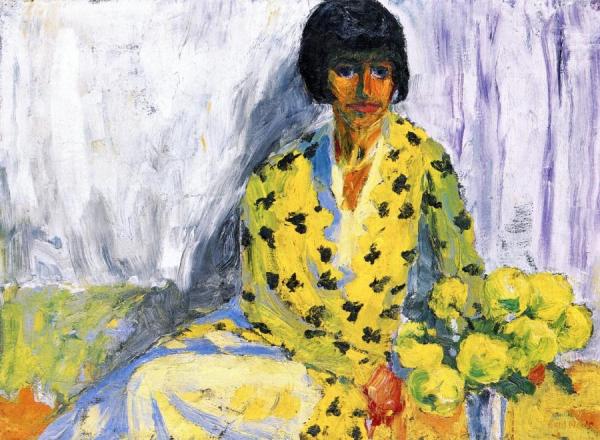 Portrait Of A Woman (t) by Emil Nolde