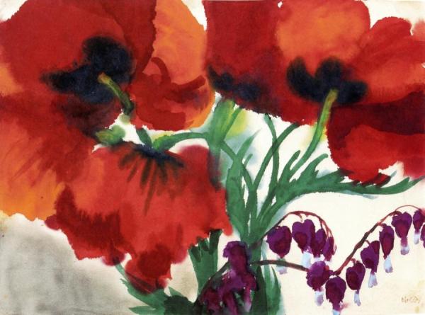 Red Poppies by Emil Nolde Oil Painting Reproductions