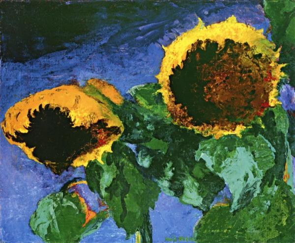 Ripe Sunflowers by Emil Nolde Oil Painting Reproductions