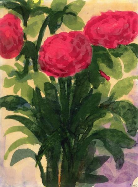 Roses by Emil Nolde