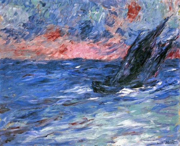 Sailboat In The Wind by Emil Nolde