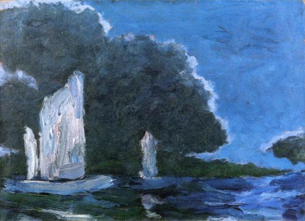 Sailing Boats (silver Air) by Emil Nolde