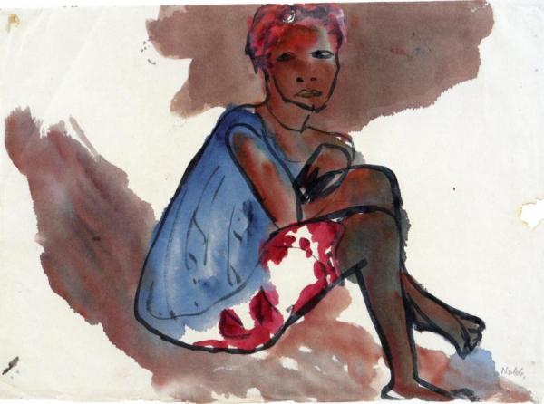 Seated Boy by Emil Nolde