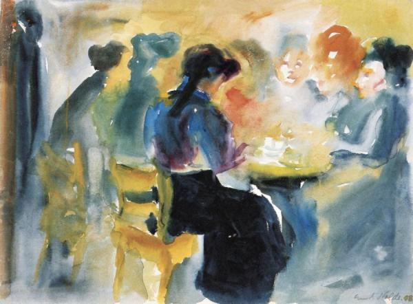 Sewing Room by Emil Nolde