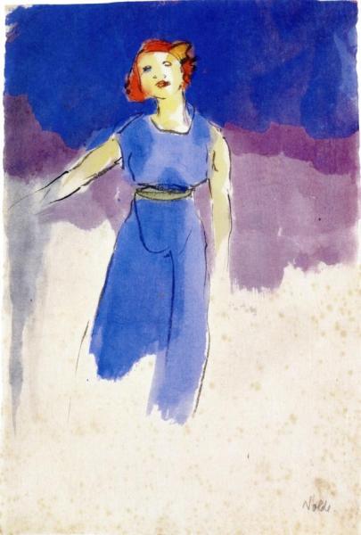 Singer by Emil Nolde