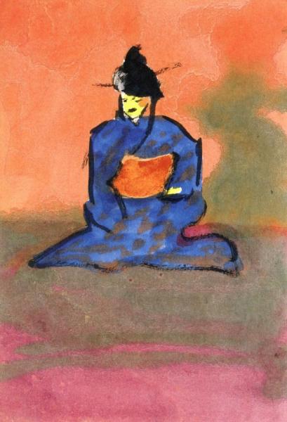 Sitting Actor by Emil Nolde