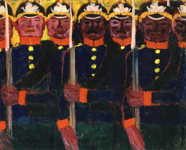 Soldiers by Emil Nolde