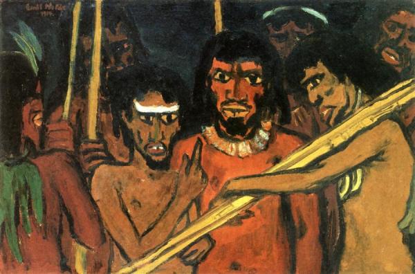 South Seas Warriors by Emil Nolde