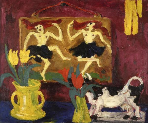 Still Life With Dancers by Emil Nolde