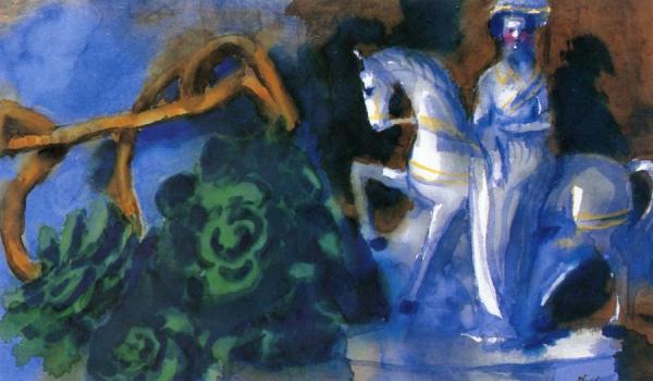 Still Life With Statuette by Emil Nolde