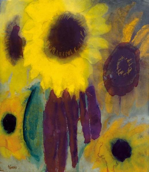Sunflowers by Emil Nolde