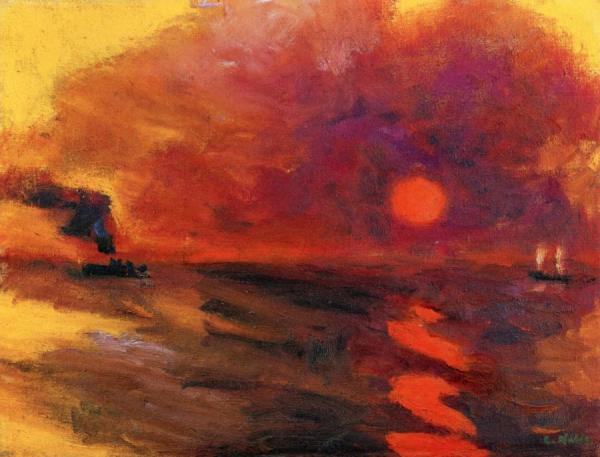 Sunset by Emil Nolde