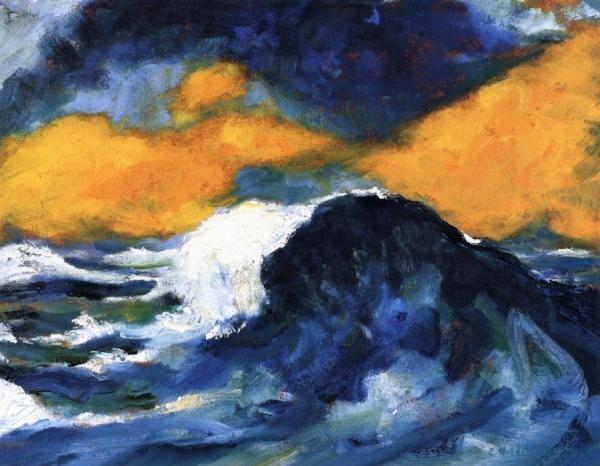Tall Breaker by Emil Nolde Oil Painting Reproductions