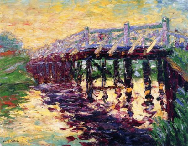The Bridge by Emil Nolde Oil Painting Reproductions