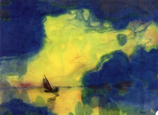 The Sea At Dusk by Emil Nolde