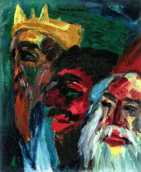 The Three Magi (types) by Emil Nolde