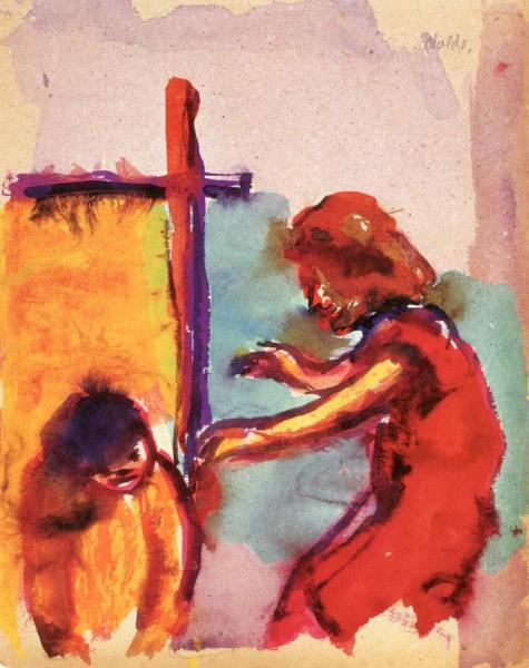 Theater Scene by Emil Nolde