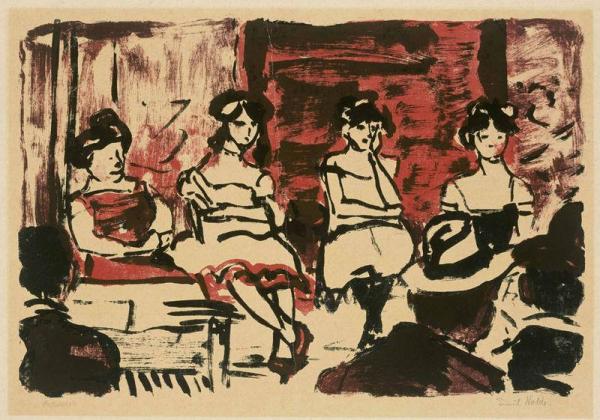 Tingel-tangel by Emil Nolde