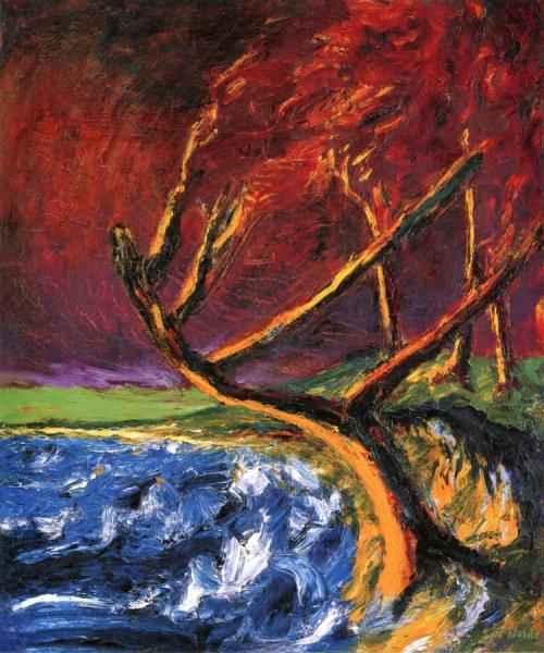 Tree On The Beach by Emil Nolde