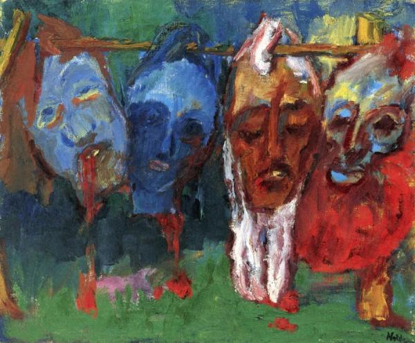 Trophies Of The Savages by Emil Nolde Oil Painting Reproductions
